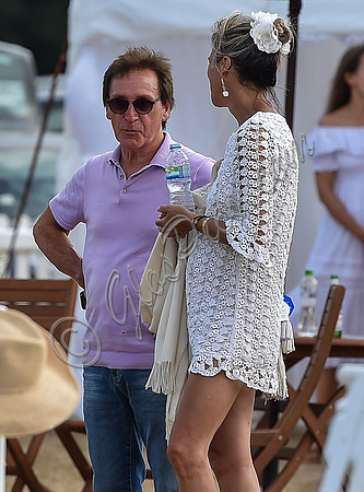 Kenney Jones and guest at the King Power Gold Cup Final2018