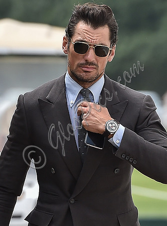 celebrity guest David Gandy wearing Aspinal of London Aerodrome Aviator sunglasses