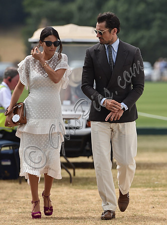 celebrity guests David Gandy and Stephanie Mendoros at  Gold Cup Polo 2018