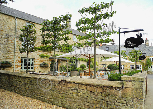 external views of The Wild Rabbit pub, Kingham