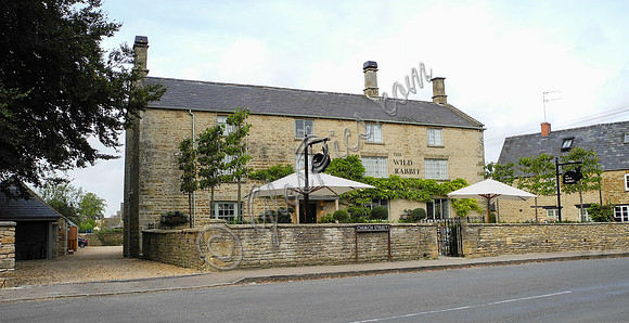 external views of The Wild Rabbit pub, Kingham