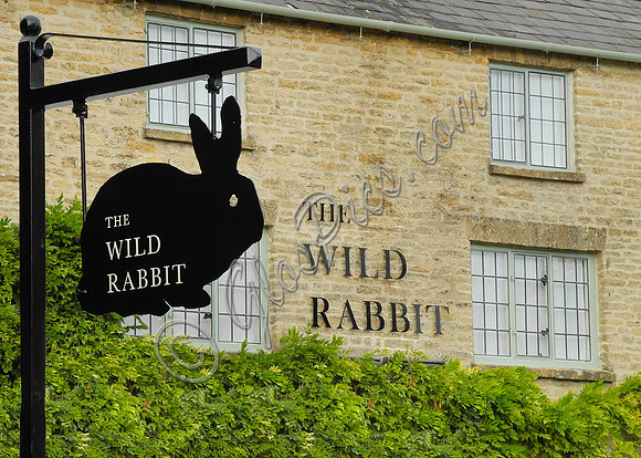 external views of The Wild Rabbit pub, Kingham