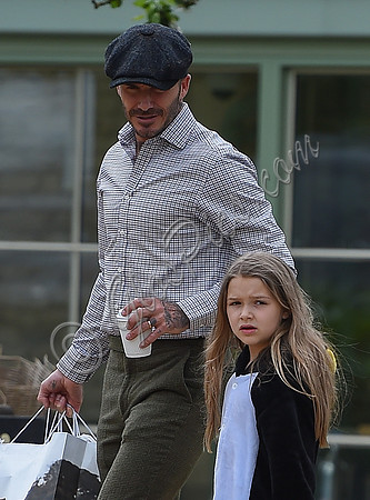 David and Harper Beckham