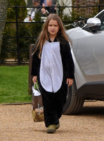 Harper Beckham in penguin onesie
