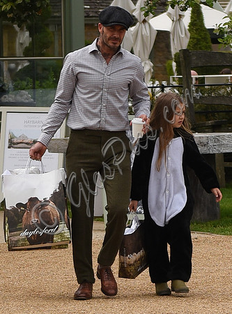 David and Harper Beckham