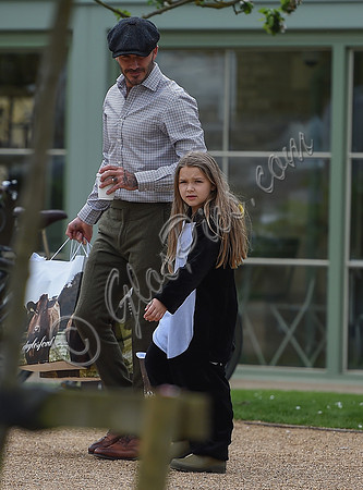 David and Harper Beckham