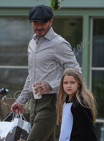David and Harper Beckham