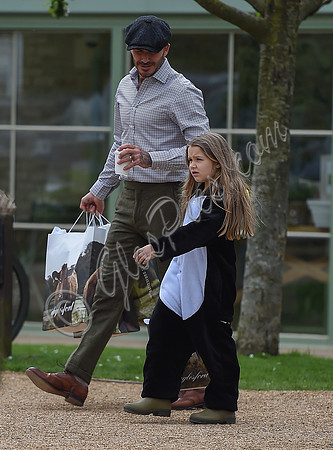 David and Harper Beckham