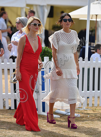 Mariya Dykalo and Stephanie Mendoros at Gold Cup Polo Final 2018