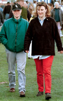 Zara Phillips and friend at 1996 Badminton Horse Trials
