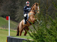 Zara Phillips competing in the cross country event at Gatcombe Park Horse Trials