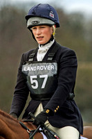 Zara Phillips competing in the cross country event at Gatcombe Park Horse Trials