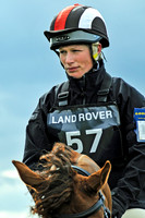 Zara Phillips competing in the cross country event at Gatcombe Park Horse Trials