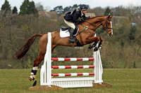Zara Phillips competing in the show jumping at Gatcombe Park Horse Trials