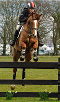 Zara Phillips competing in the cross country event at Gatcombe Park Horse Trials
