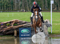 Zara Phillips competing in the cross country event at Gatcombe Park Horse Trials