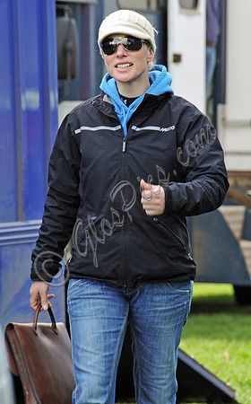 2009, Zara Phillips arriving at Maisemore Point to Point races