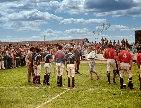 HRH Diana, Princess of Wales attending a presentationHRH Diana, Princess of Wales attending a polo presentation