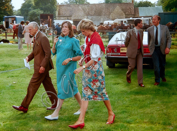 HRH Diana, Princess of Wales with Lady Vestey