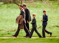 Leaving Sandringham Church after the Easter Service, 4th April, 1993