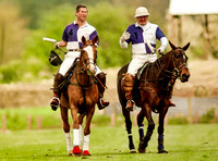 Prince Charles in Cirencester Park colours on polo pony