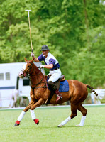 Prince Charles in Cirencester Park colours on polo pony