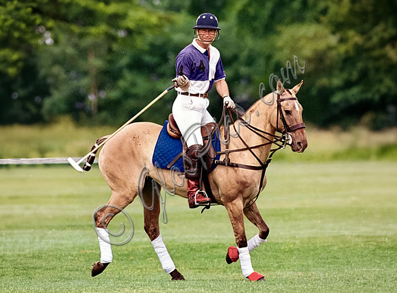 HRH The Prince of Wales, Prince Charles, on horseback, polo 1996