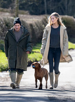 David Gardner and Jessica Clarke with dog