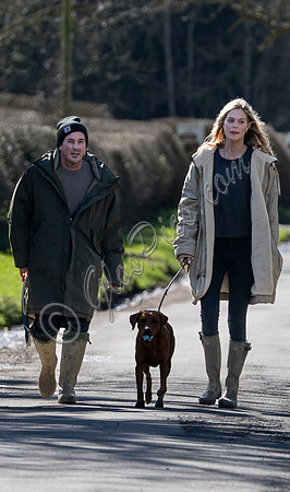 David Gardner and Jessica Clarke with dog