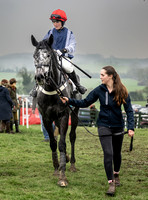 Winning jockey Gina Andrews aboard Cartesian
