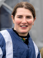 Winning jockey Gina Andrews