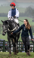 Winning jockey Gina Andrews aboard Cartesian
