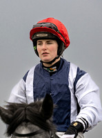 Winning jockey Gina Andrews aboard Cartesian