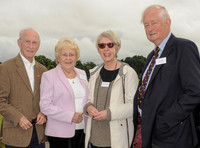 Peter and Susan Hickman with Colonel Michael E Bennett OBE, Deputy Lieutenant of Gloucester and Jane  Bennett