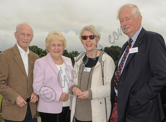 Peter and Susan Hickman with Colonel Michael E Bennett OBE, Deputy Lieutenant of Gloucester and Jane  Bennett