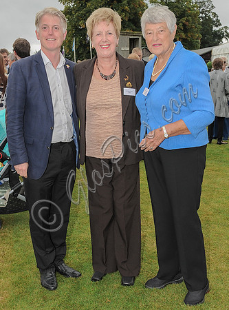 Cllr Paul James, Cllr Pam Tracey MBE and Dame Janet Trotter OBE