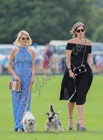 Mariya Dykalo wearing a Beulah 'Susannah Tile jumpsuit' in blue and white