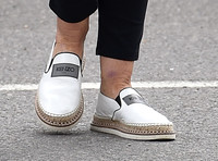 Kenzo espadrilles worn by Anne Robinson