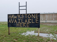 Hawkstone lager signage