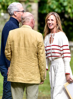 The bride-to-be Harriet Sperling is met by the Reverend Nicky Gumbel​​​​​​​
