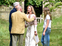 Harriet Sperling and daughter Georgina met by the Reverend Nicky Gumbel