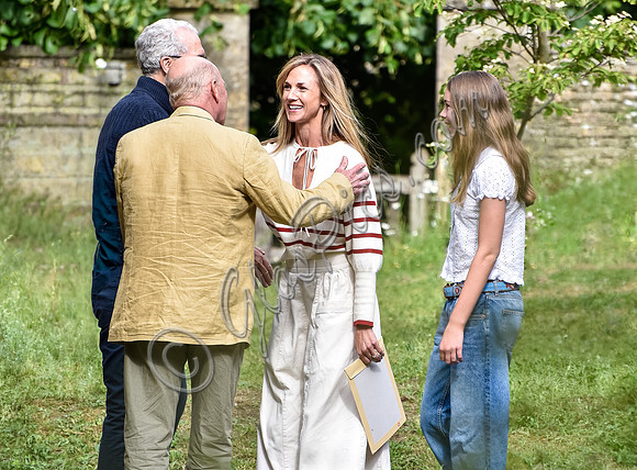 Harriet Sperling and daughter Georgina met by the Reverend Nicky Gumbel