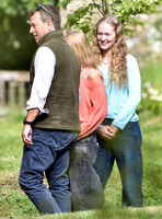 Peter Phillips seen with daughters Isla and Savannah