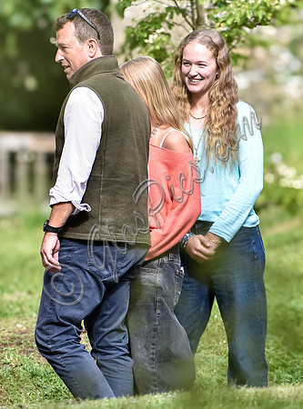Peter Phillips seen with daughters Isla and Savannah