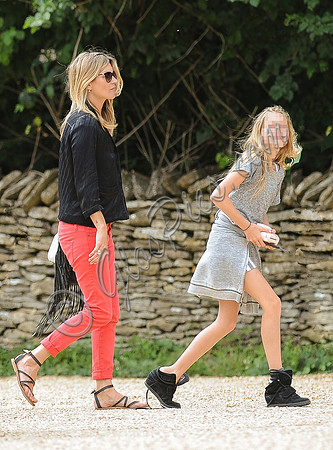 Kate Moss and daughter Lila Grace