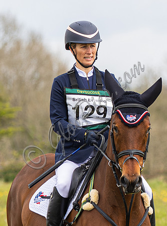 Zara Tindall on "Pinch Me" at Calmsden Horse Trials