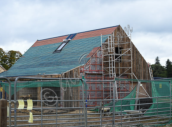 timber cladding on outbuilding