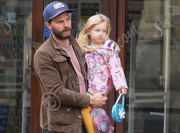 Jamie Dornan and daughter Dulcie in Cirencester