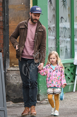 Jamie Dornan and daughter Dulcie in Cirencester