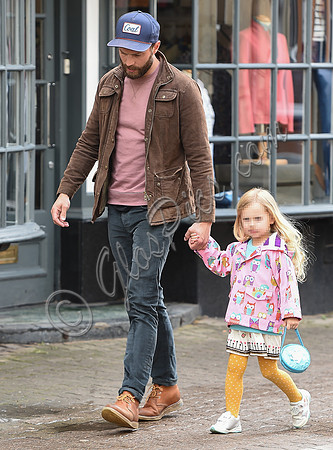 Jamie Dornan and daughter Dulcie in Cirencester